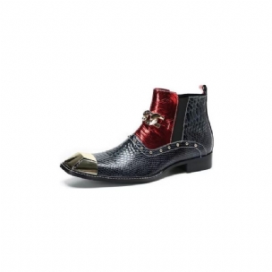 Herrenstiefel Exotische Slip-on-lederstiefel