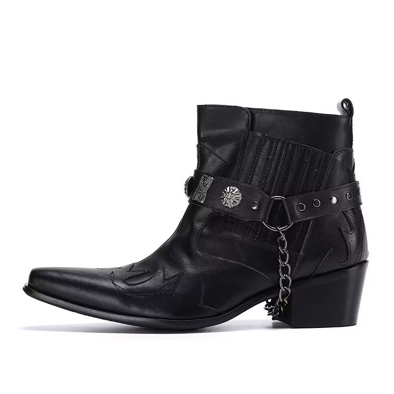 Herrenstiefel Exotische Statement-kleiderstiefel - Schwarz