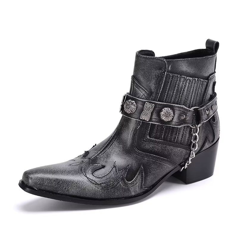 Herrenstiefel Exotische Statement-kleiderstiefel - Grau