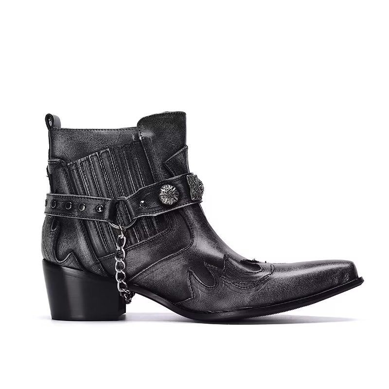 Herrenstiefel Exotische Statement-kleiderstiefel - Grau