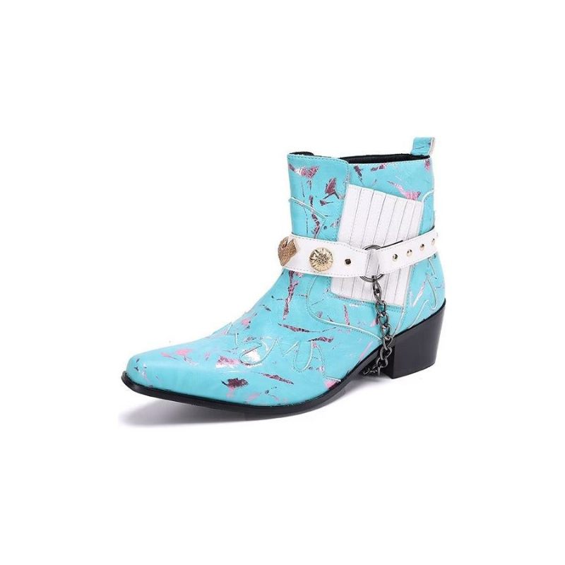 Herrenstiefel Exotische Statement-kleiderstiefel - Blau