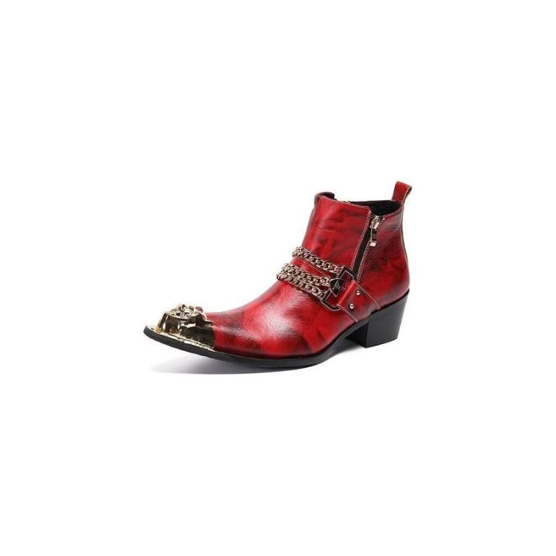 Herrenstiefel Exotische Stiefeletten - Rot