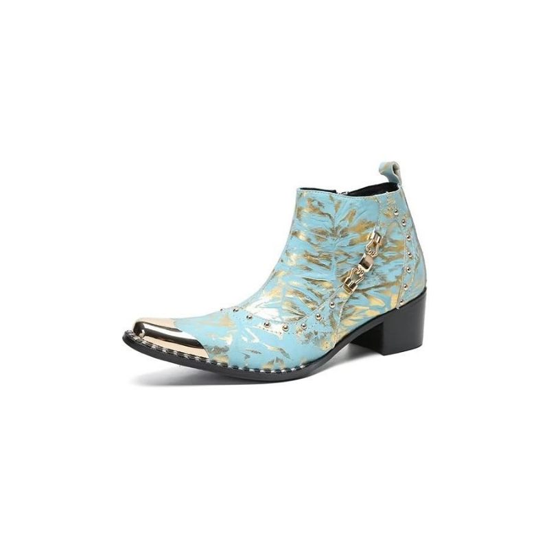 Herrenstiefel Exquisite Reißverschluss-kleiderstiefel - Blau