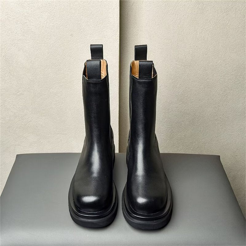 Herrenstiefel Hohe Stiefeletten - Schwarz