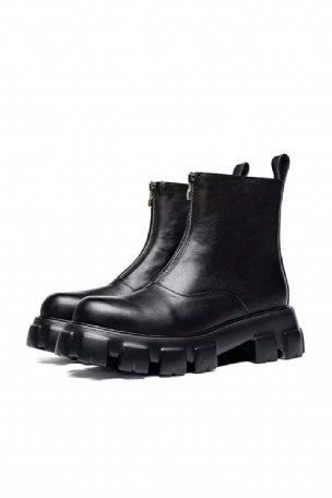 Herrenstiefel Hohe Stiefeletten Aus Leder