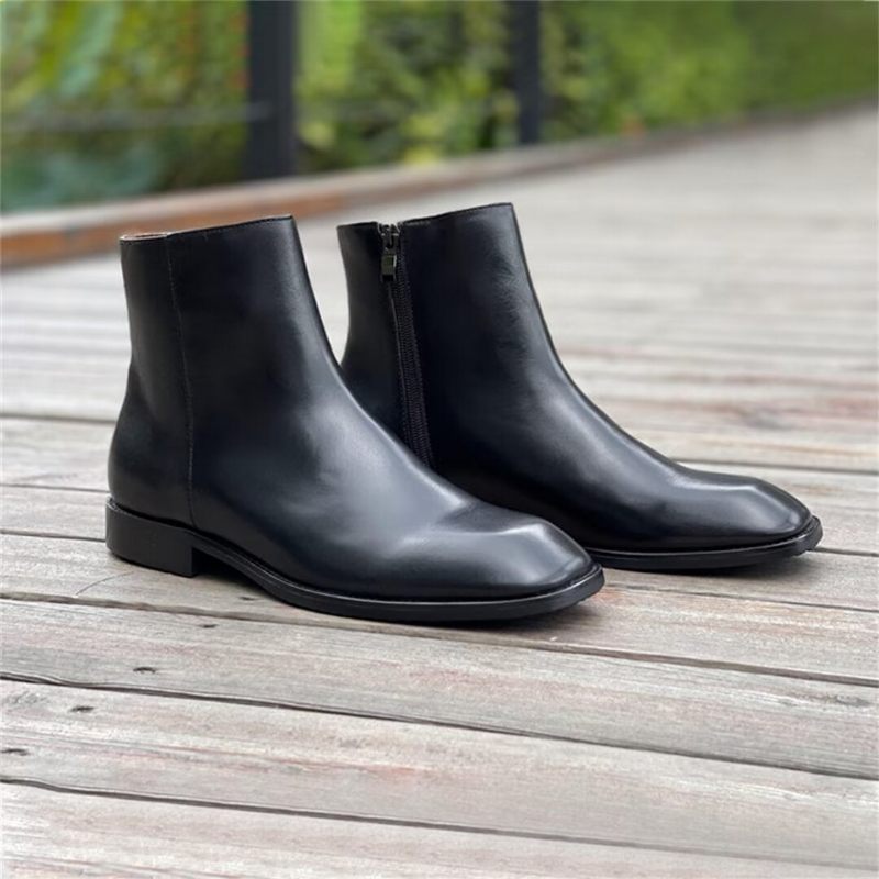 Herrenstiefel Komfort-stiefeletten - Schwarz