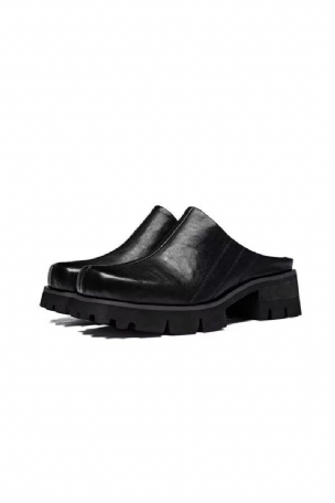 Herrenstiefel Leder-slip-on-stiefel