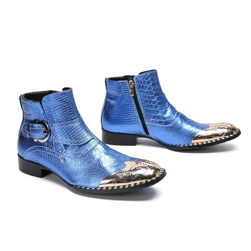 Herrenstiefel Luxus-kleiderstiefel - Blau