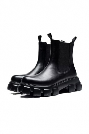 Herrenstiefel Moderne Schicke Stiefeletten Aus Leder