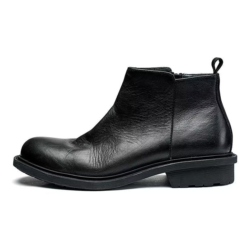 Herrenstiefel Schicke Slip-on-stiefeletten - Schwarz