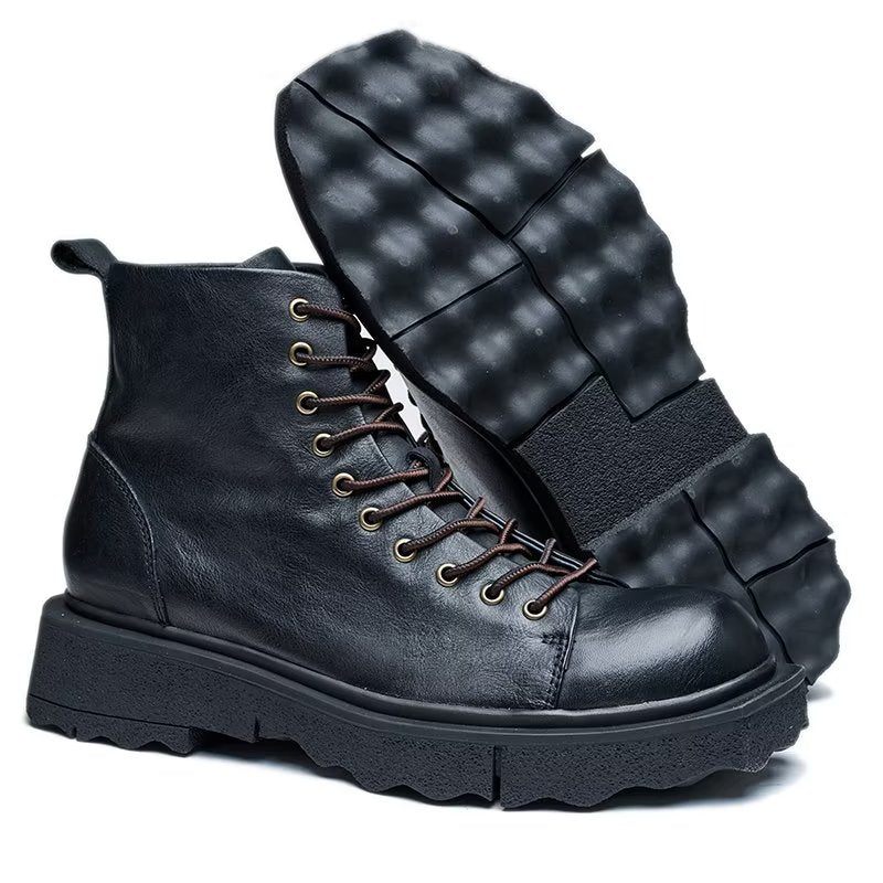 Herrenstiefel Schicke Stiefeletten - Schwarz