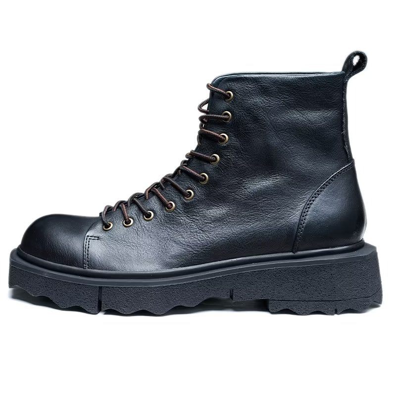 Herrenstiefel Schicke Stiefeletten - Schwarz