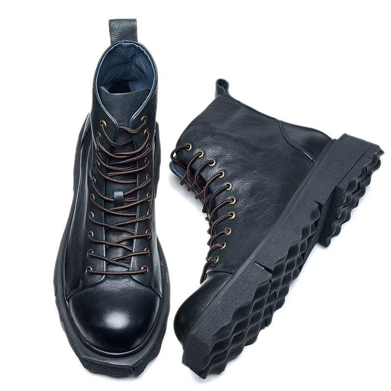 Herrenstiefel Schicke Stiefeletten - Schwarz