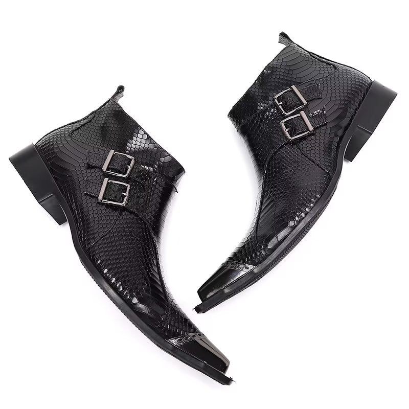 Herrenstiefel Schicke Stiefeletten - Schwarz