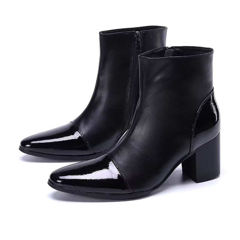 Herrenstiefel Schicke Stiefeletten - Schwarz