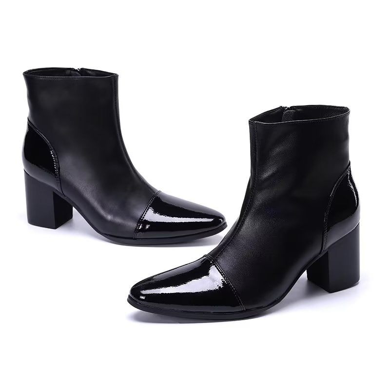 Herrenstiefel Schicke Stiefeletten - Schwarz