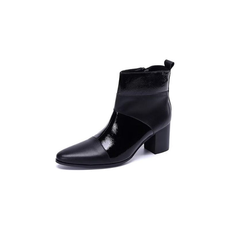 Herrenstiefel Schicke Stiefeletten - Schwarz 1