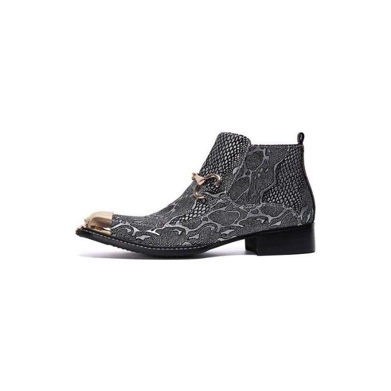 Herrenstiefel Serpenté Dress Loafers - Silber