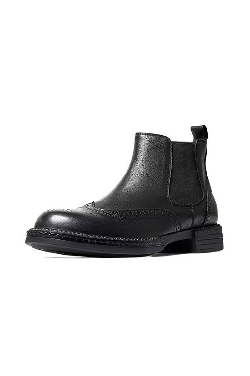 Herrenstiefel Slip-on-stiefel - Schwarz