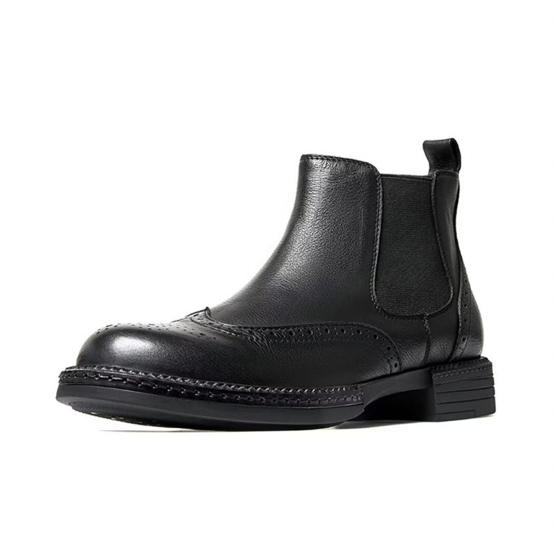 Herrenstiefel Slip-on-stiefel - Schwarz