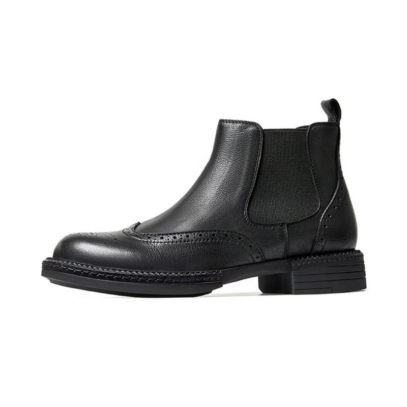 Herrenstiefel Slip-on-stiefel - Schwarz