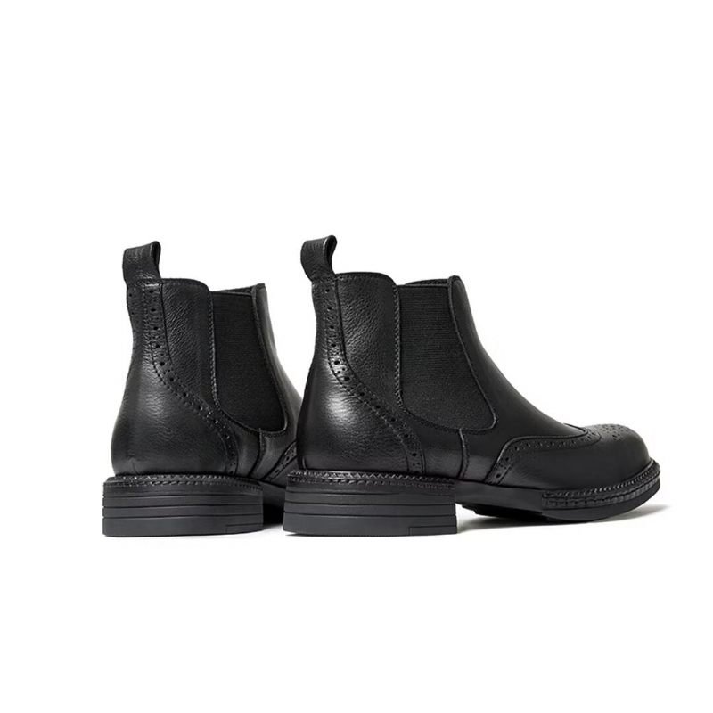 Herrenstiefel Slip-on-stiefel - Schwarz