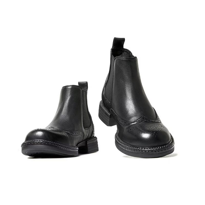 Herrenstiefel Slip-on-stiefel - Schwarz