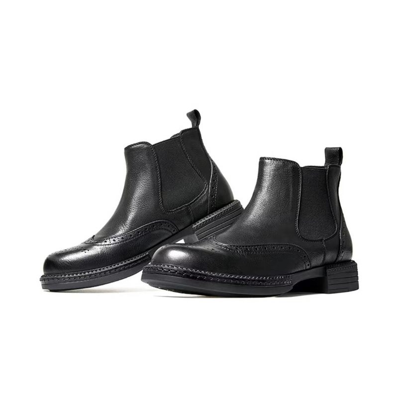 Herrenstiefel Slip-on-stiefel - Schwarz