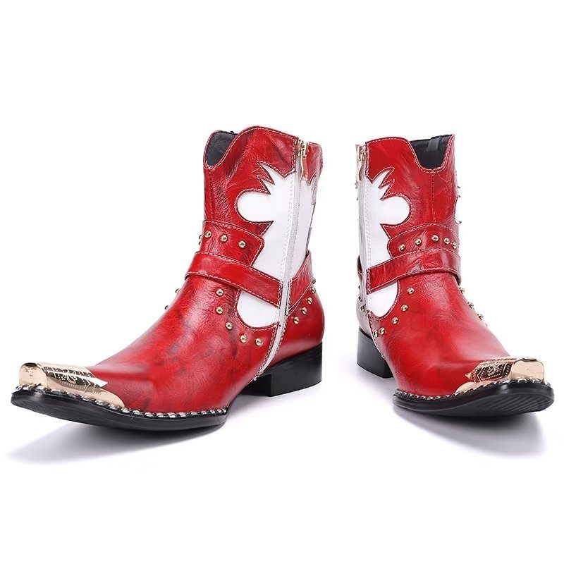 Herrenstiefel Statement-kleiderstiefel - Rot