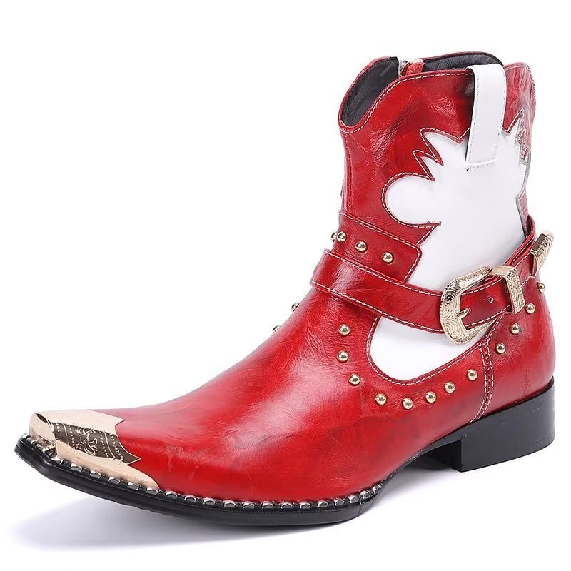 Herrenstiefel Statement-kleiderstiefel - Rot