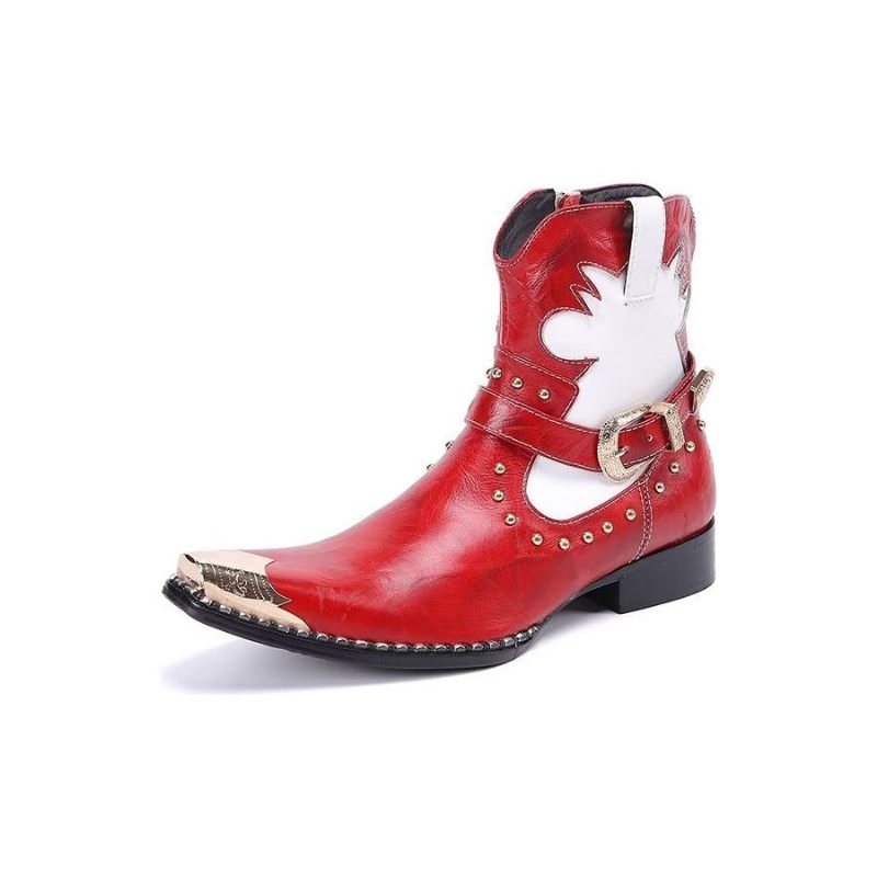 Herrenstiefel Statement-kleiderstiefel - Rot