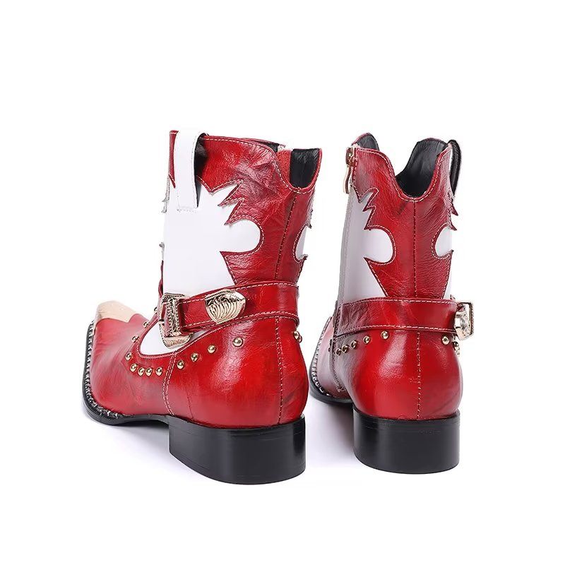 Herrenstiefel Statement-kleiderstiefel - Rot