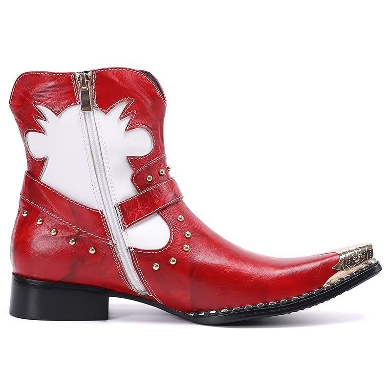 Herrenstiefel Statement-kleiderstiefel - Rot