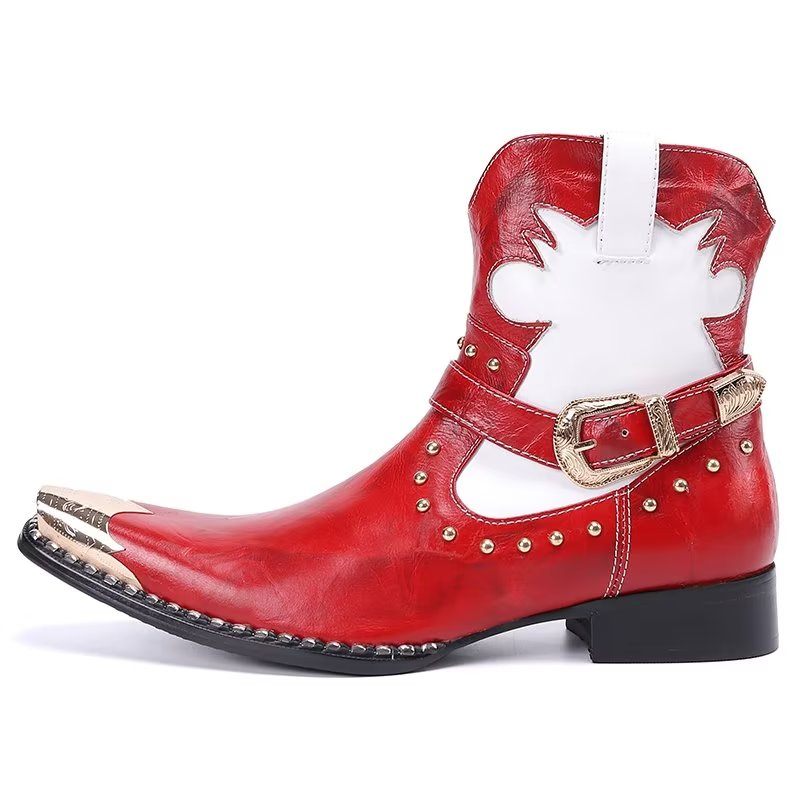 Herrenstiefel Statement-kleiderstiefel - Rot