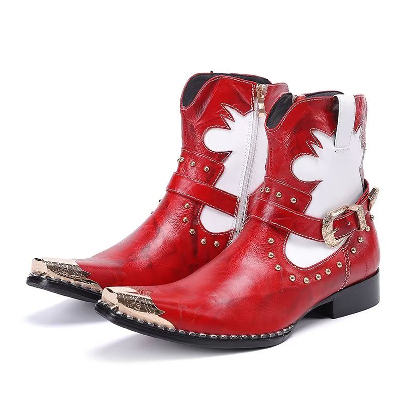 Herrenstiefel Statement-kleiderstiefel - Rot