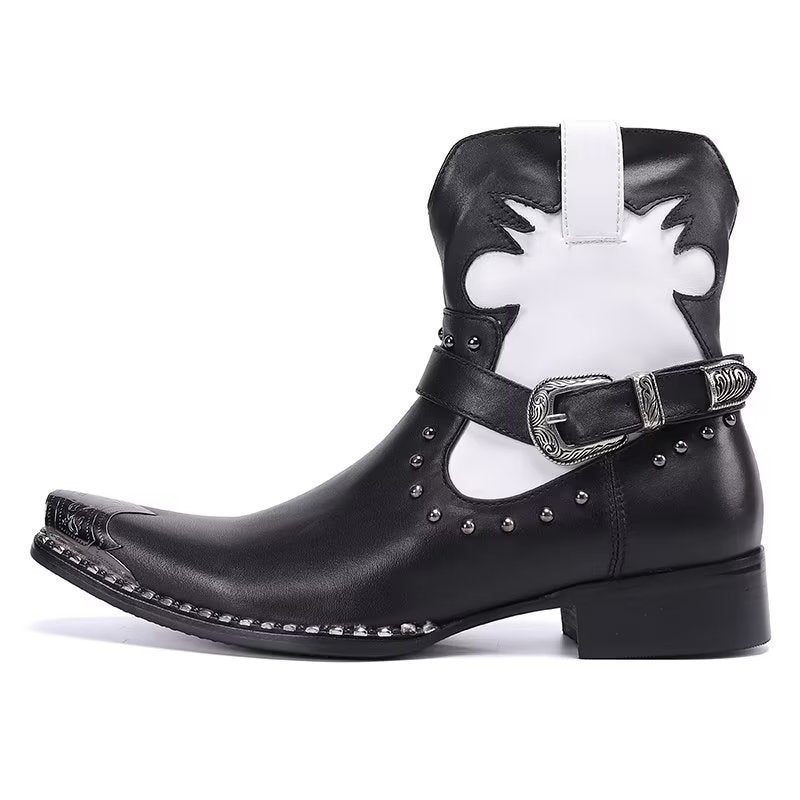 Herrenstiefel Statement-kleiderstiefel - Schwarz