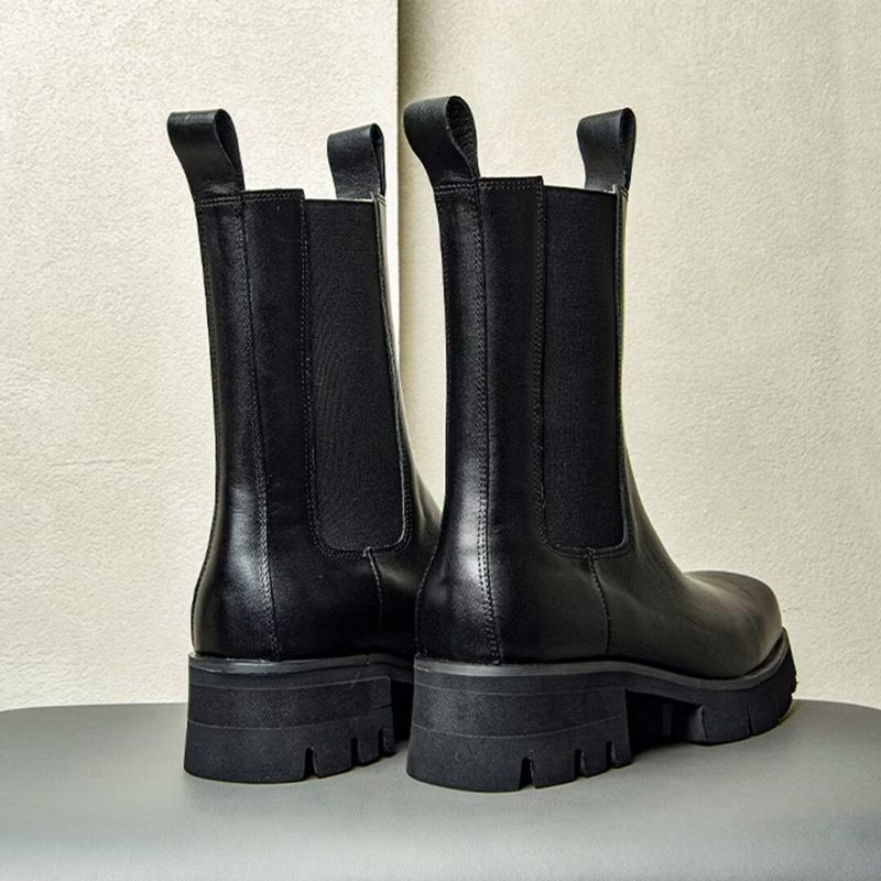 Herrenstiefel Trendsetter Stiefeletten Aus Rindsleder - Schwarz