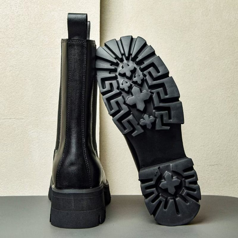 Herrenstiefel Trendsetter Stiefeletten Aus Rindsleder - Schwarz