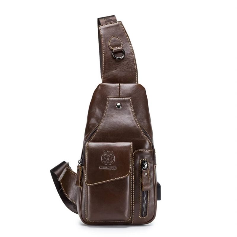 Umhängetaschen Für Herren Urban Navigator Ledertasche - Schwarz